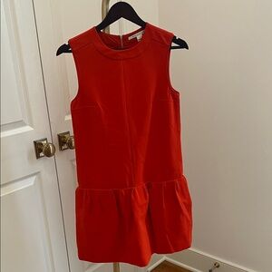 Diane Von Furstenberg Red /orange Midi Dress